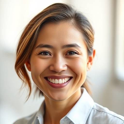 Foto de um retrato profissional sorrindo